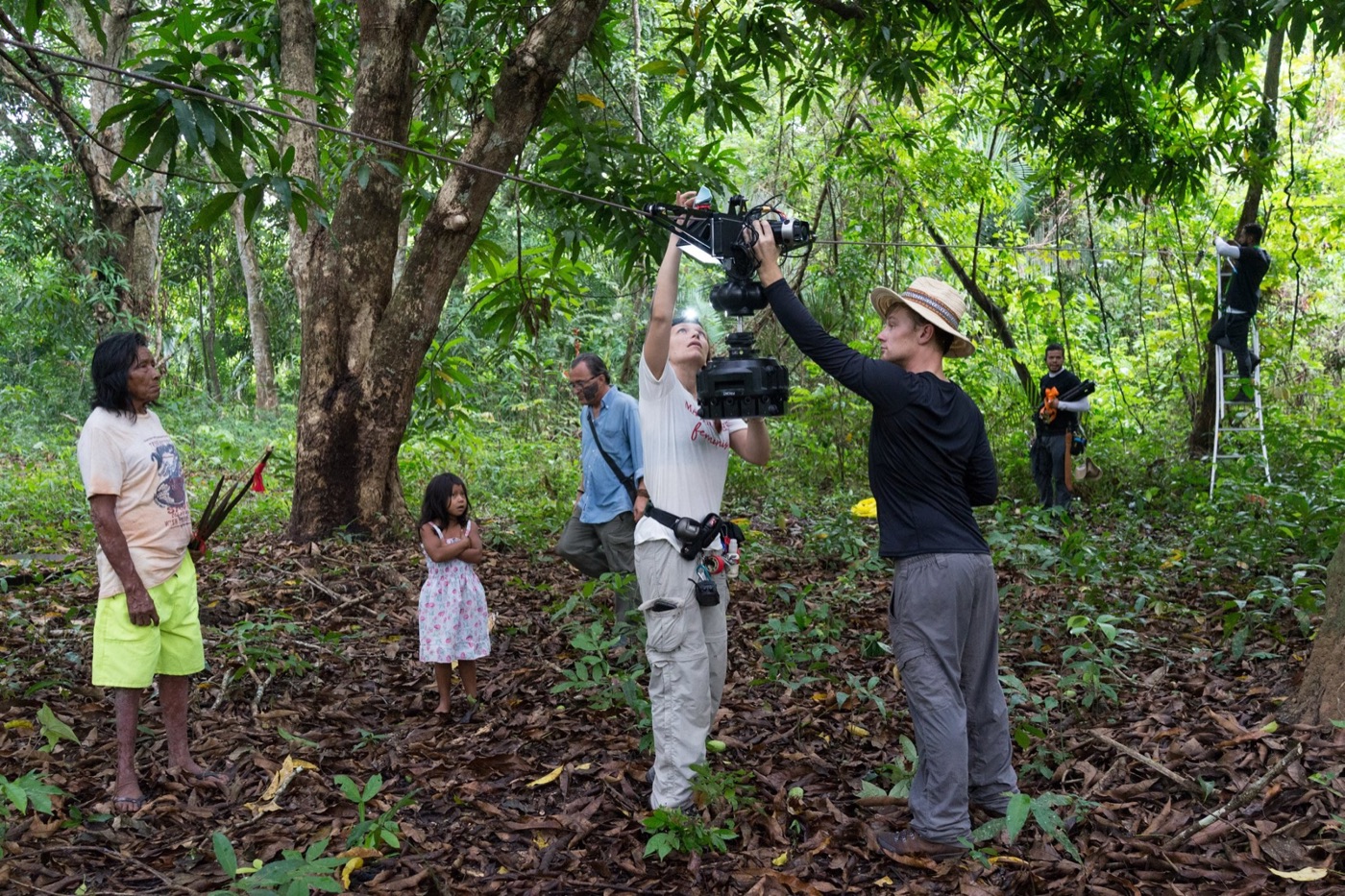 LAST OF THEM: 360° camera rig on set in the Amazon